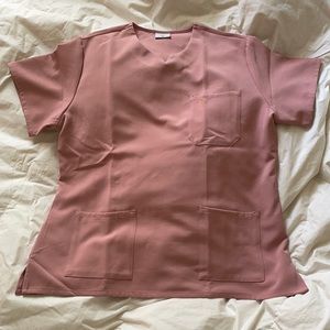 Luuna XL scrub top in pink